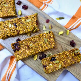 cranberry nut and seed oatmeal treats