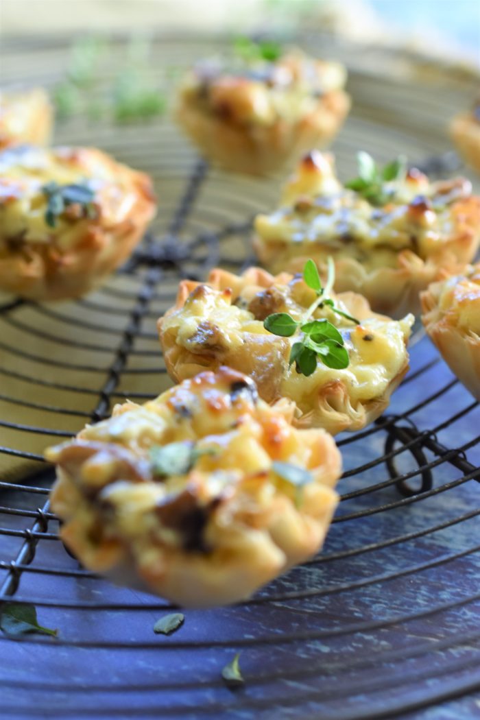 Mushroom & Gruyere Cheese Phyllo Tartlets | Recipe For A Party