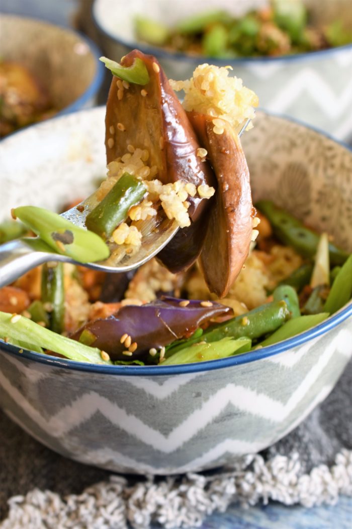 Smoked Stir Fry Japanese Eggplant & Green Beans with Cashews | Recipe ...