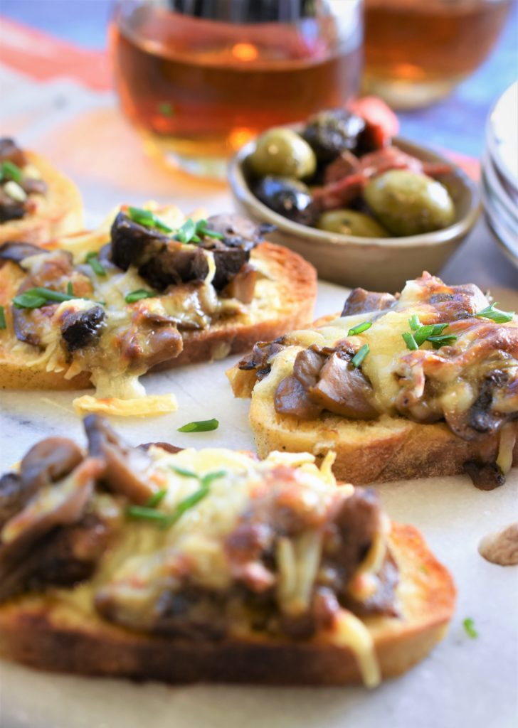 Mushroom Marsala & Gruyere Bruschetta | Recipe For A Party