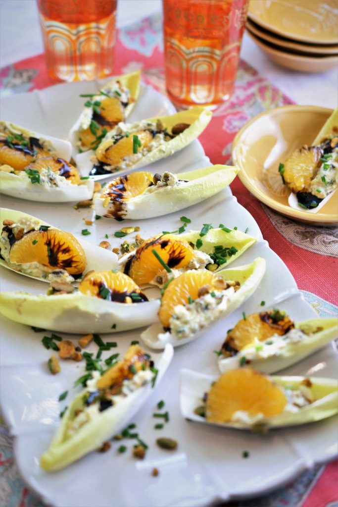 Cheese Stuffed Endive with Mandarin Oranges & Pistachios | Recipe For A ...