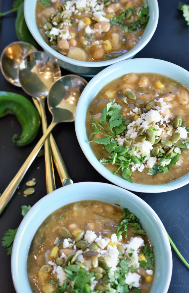 Hatch Green Chile White Bean Stew | Recipe For A Party