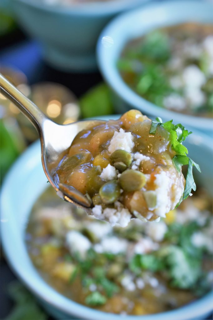 Hatch Green Chile White Bean Stew | Recipe For A Party
