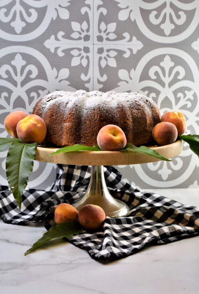 whole  cake displayed on a cake stand